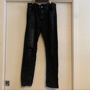 Men’s Waimea Black Distressed Jeans